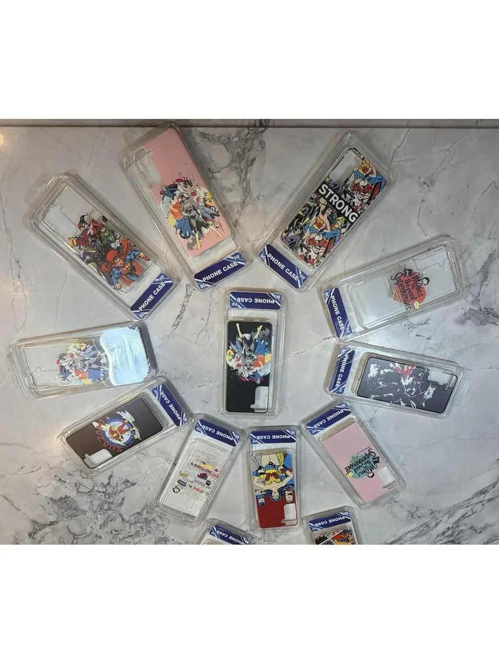 Lot of 34 DC Phone Cases Wonder Woman Superman Justice League New Galaxy